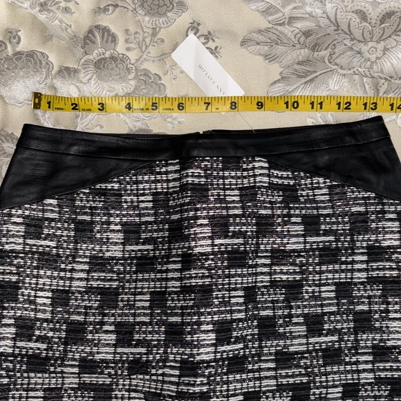 NWT Ann Taylor Tweed Leather Pencil Skirt - Picture 8 of 8